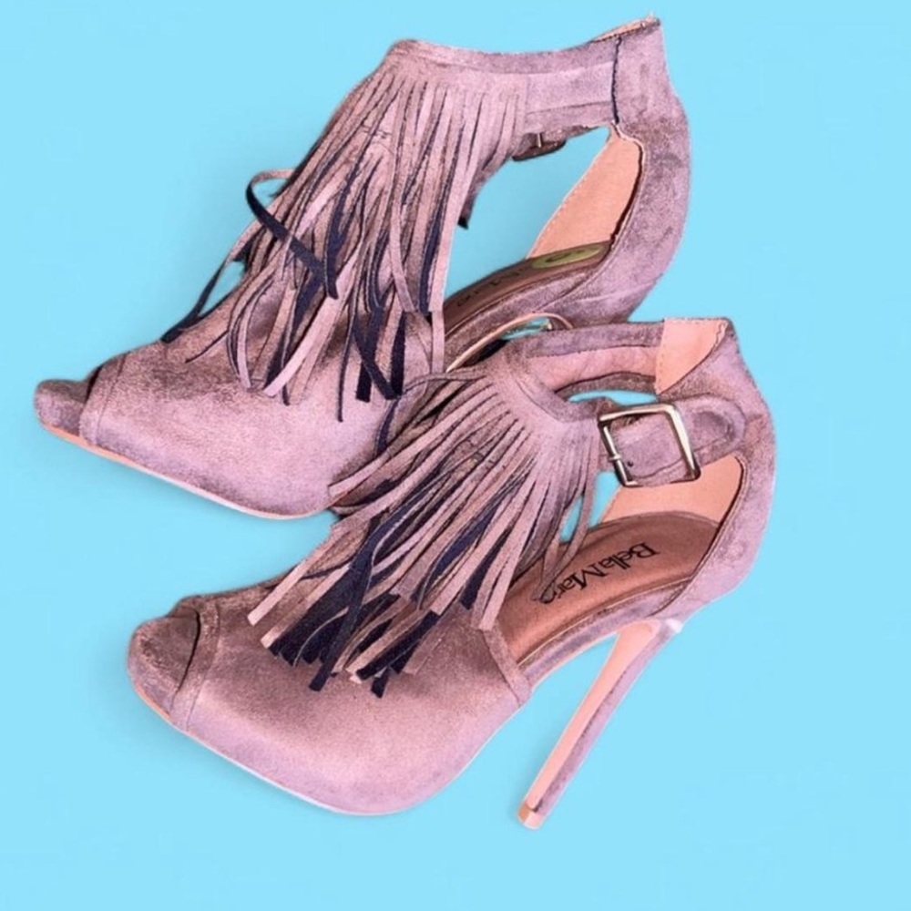 NWT Bella Marie Suede heel booties 6